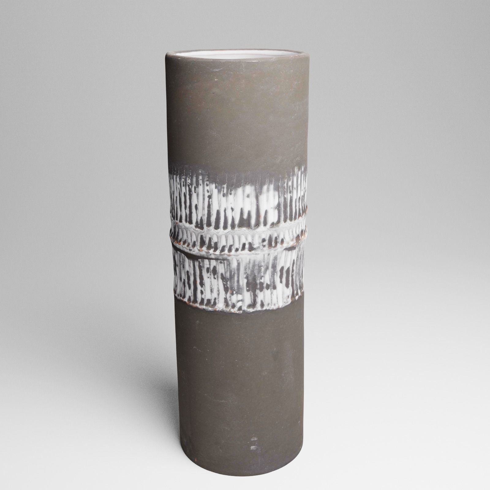 Ceramic Vintage Flower Vase 3d Scan 3D model_19