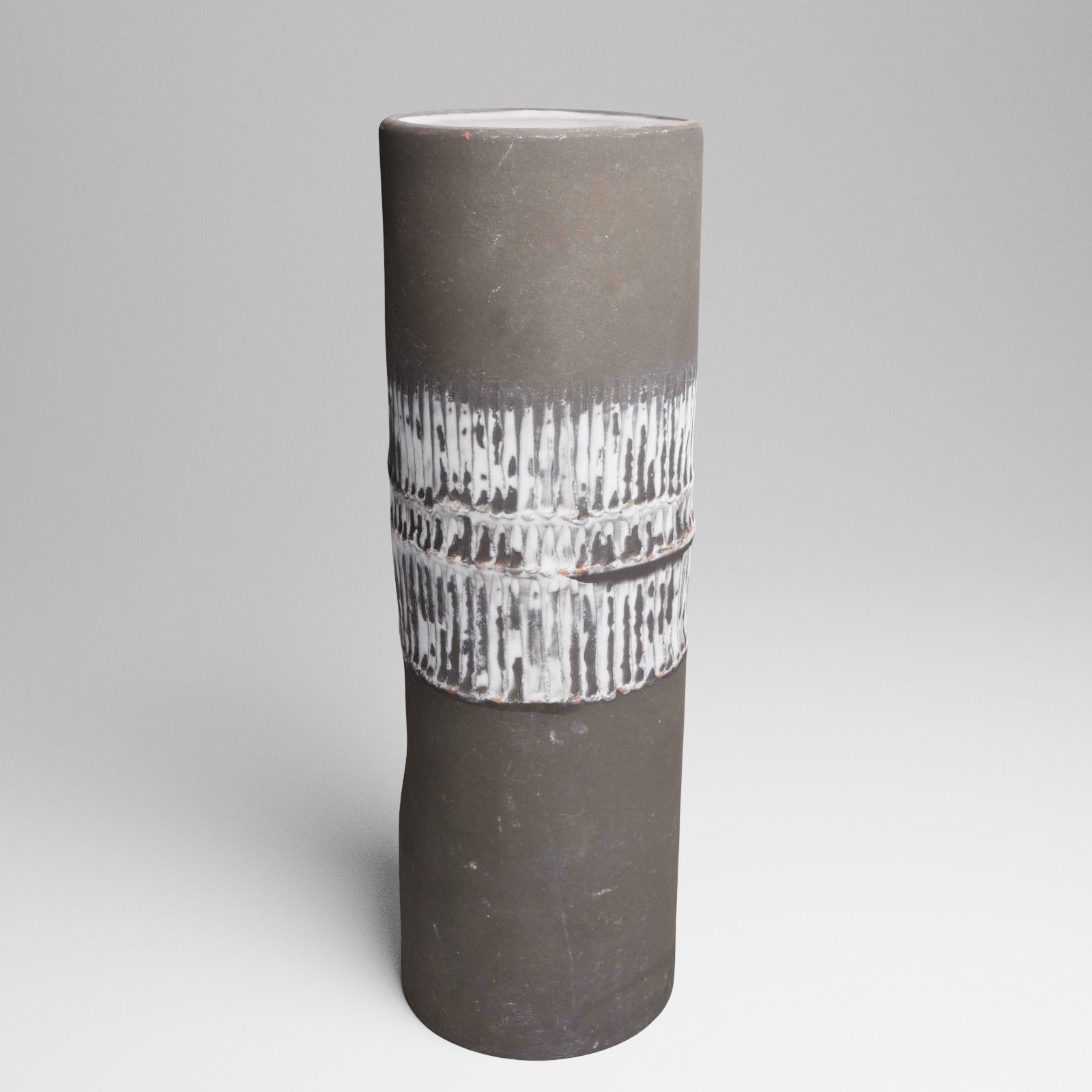 Ceramic Vintage Flower Vase 3d Scan 3D model_6