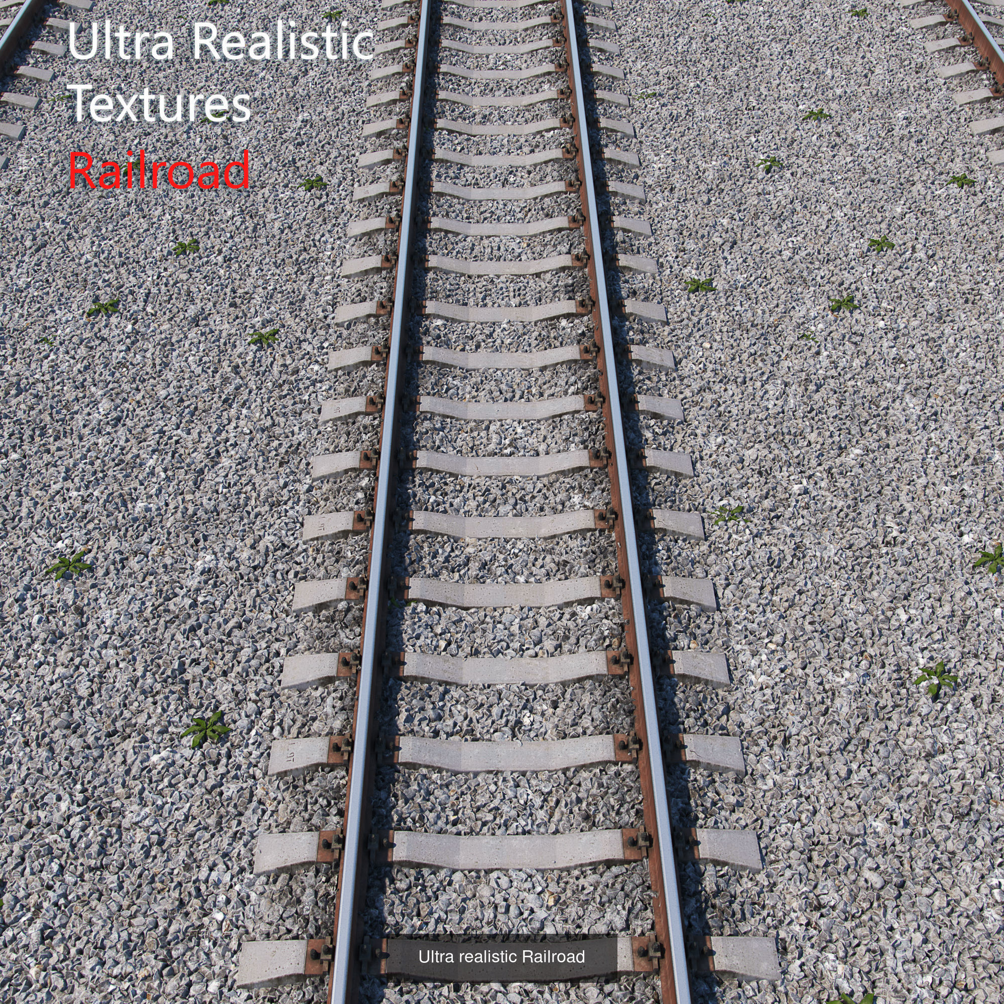 Road collection railroad track with snow _6