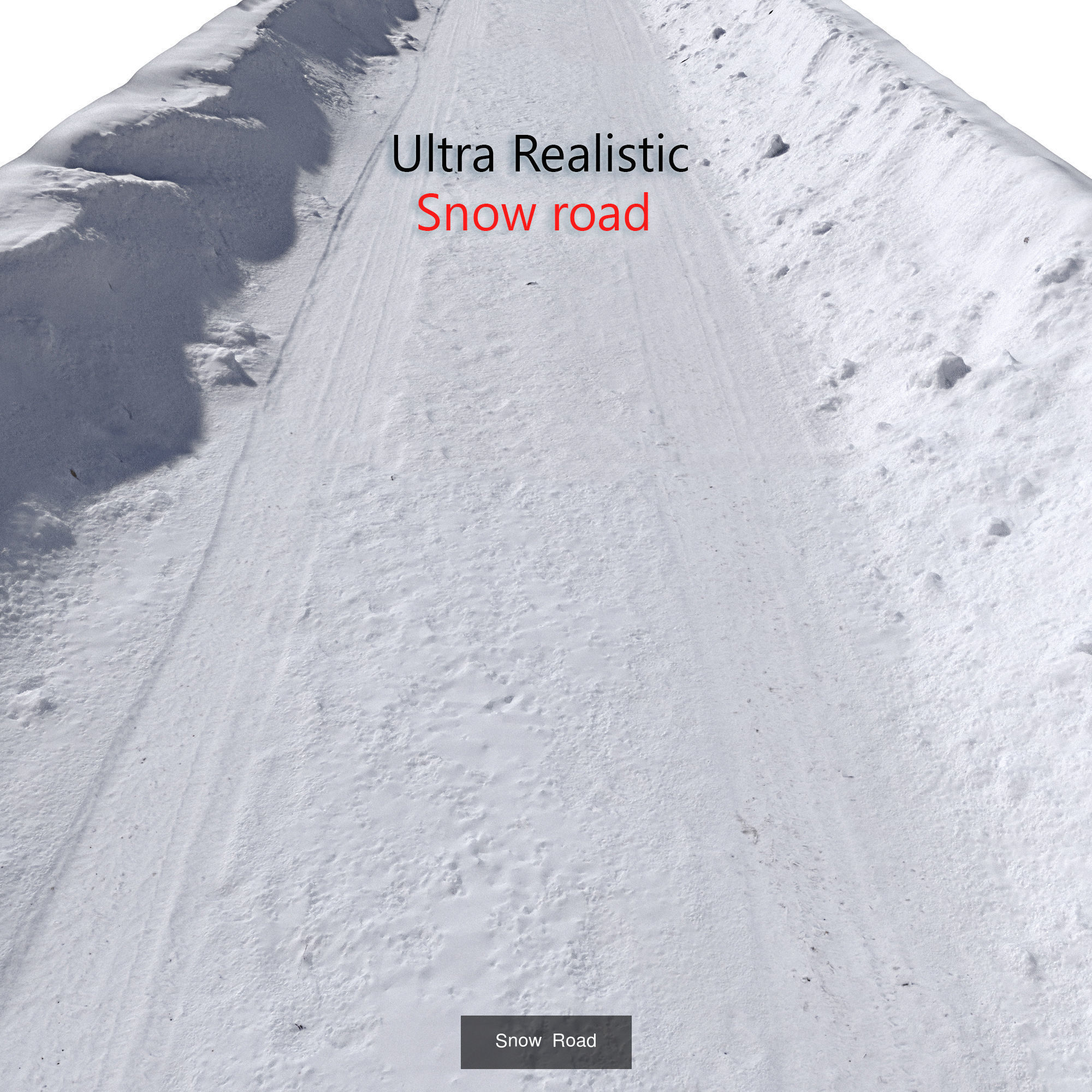 Road collection railroad track with snow _5