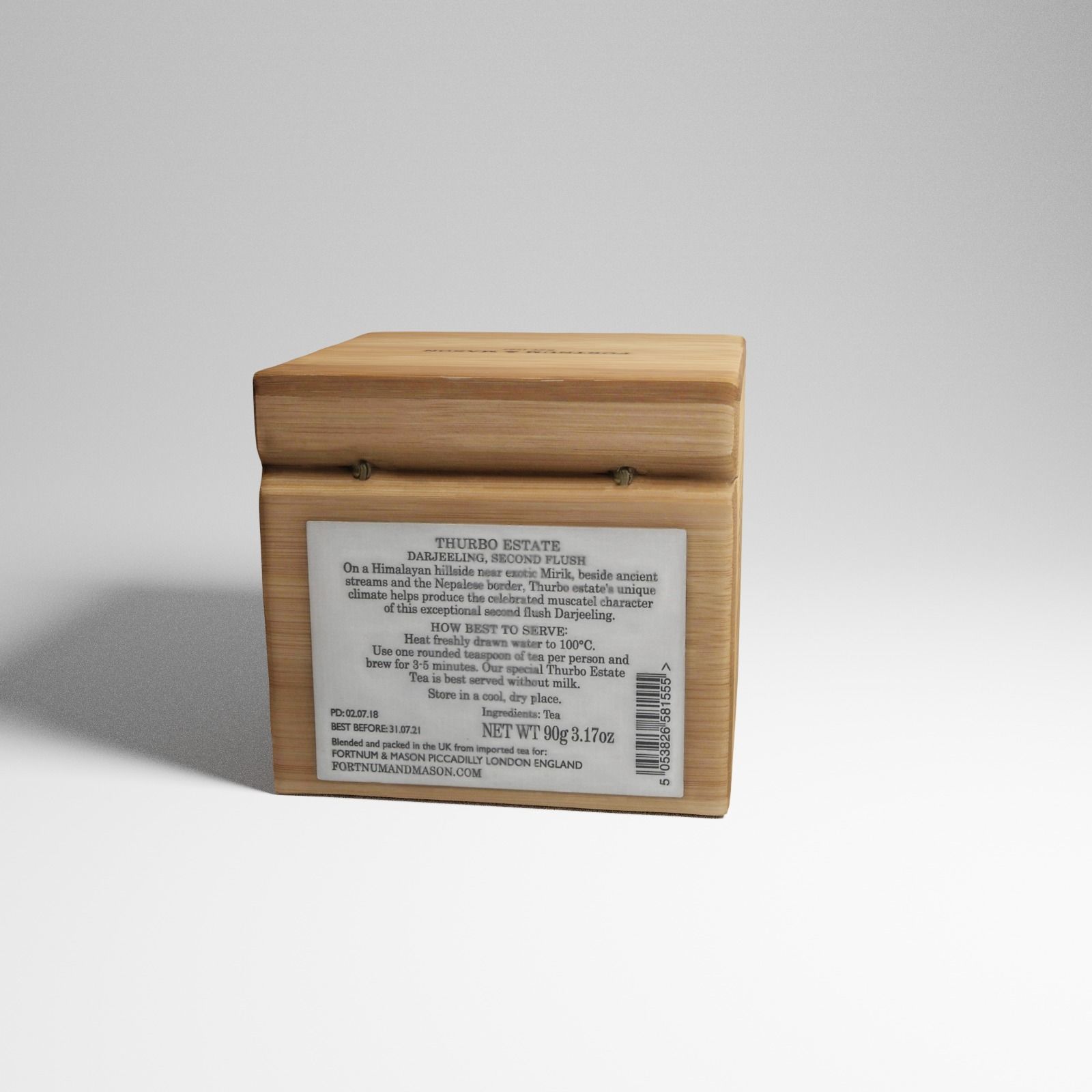 Box of Darjeeling Tea from Harrods 3d scan 3D model_16
