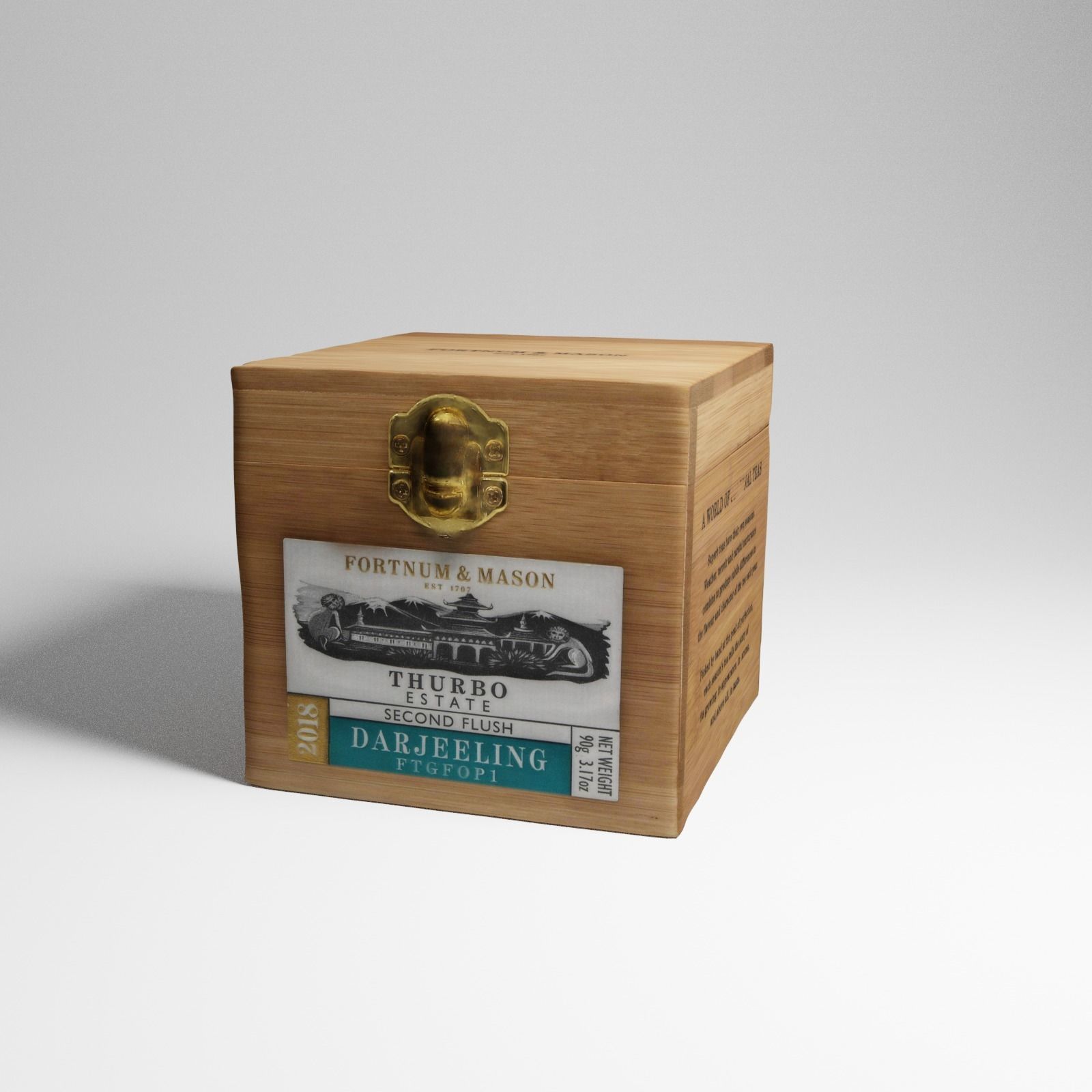 Box of Darjeeling Tea from Harrods 3d scan 3D model_23