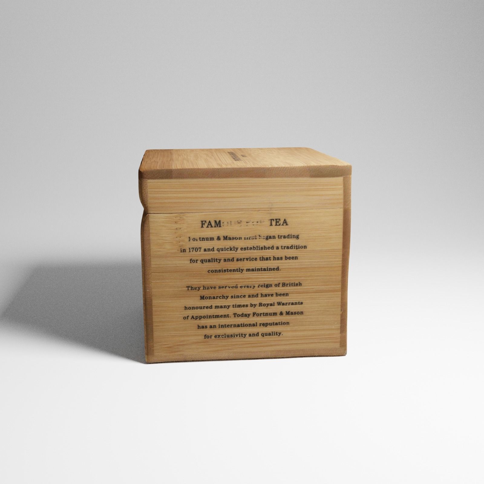 Box of Darjeeling Tea from Harrods 3d scan 3D model_11