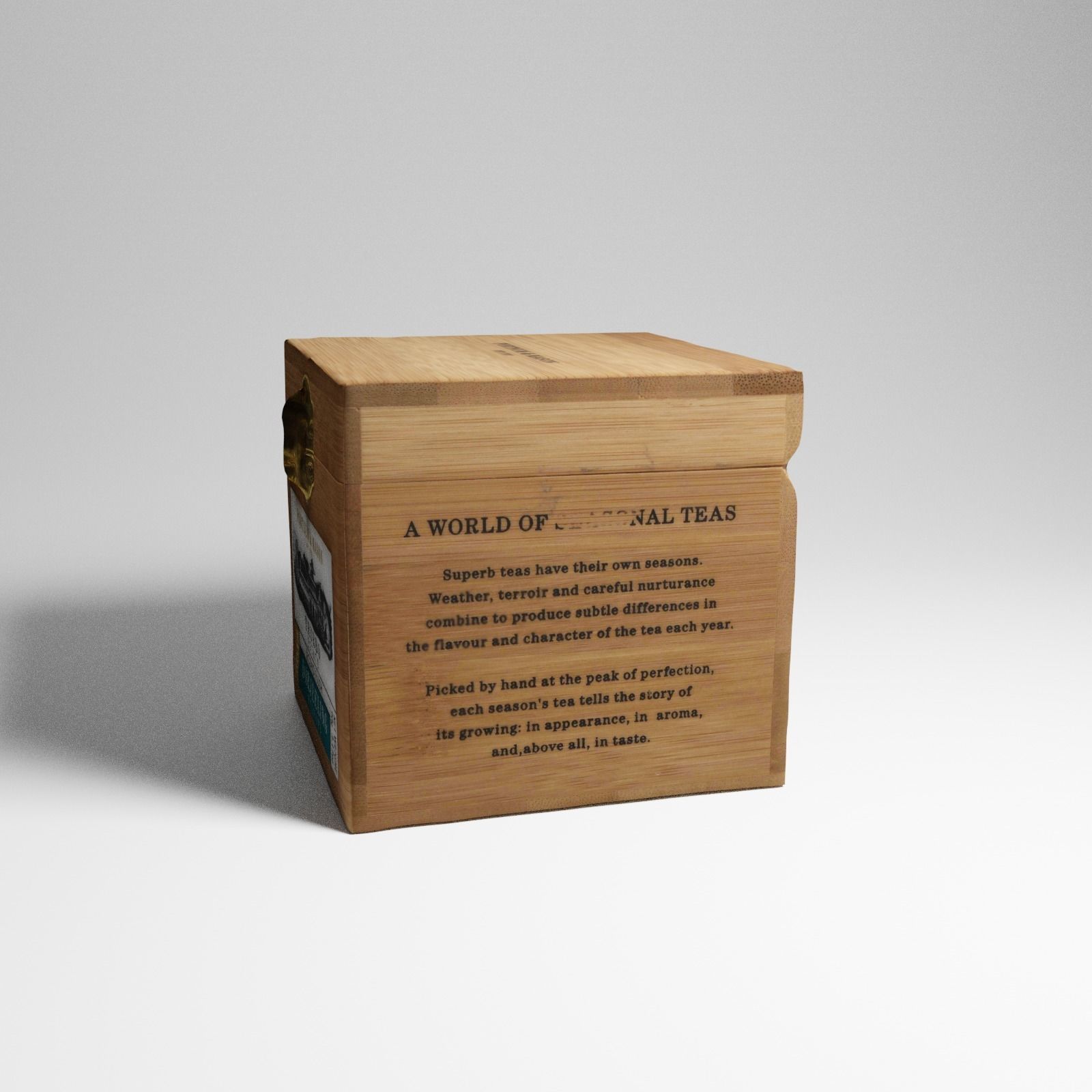 Box of Darjeeling Tea from Harrods 3d scan 3D model_20