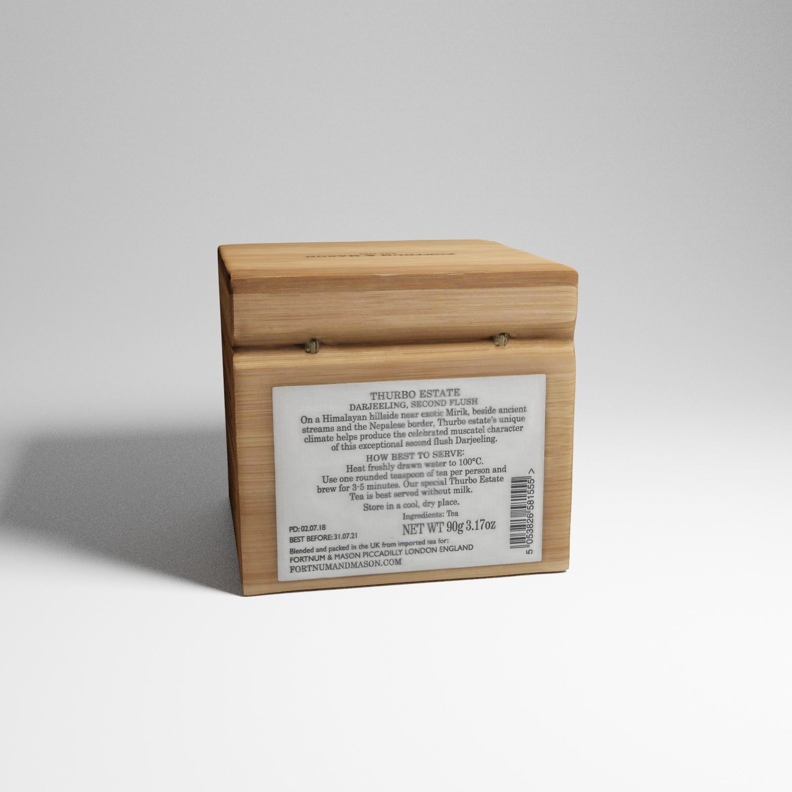 Box of Darjeeling Tea from Harrods 3d scan 3D model_10