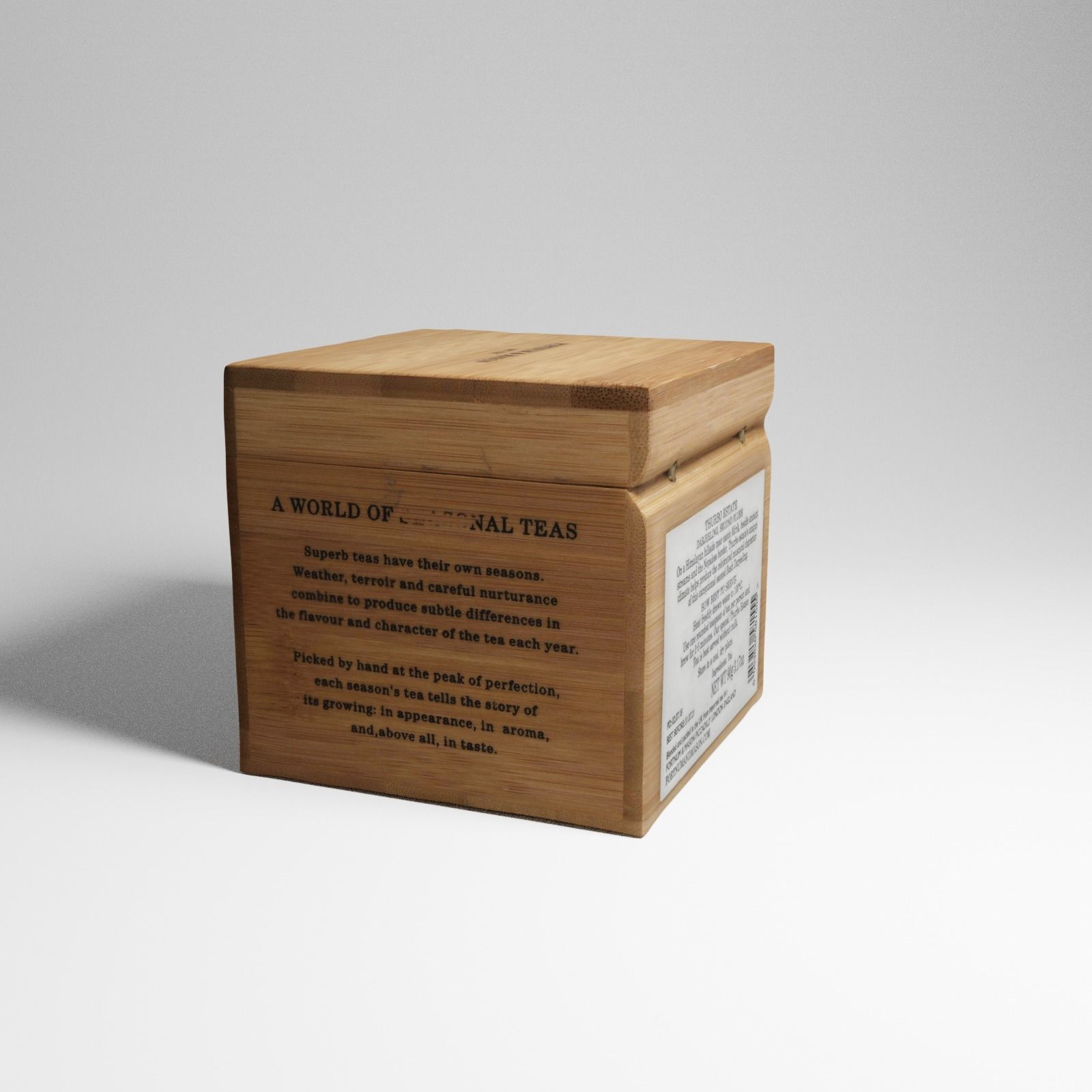Box of Darjeeling Tea from Harrods 3d scan 3D model_18