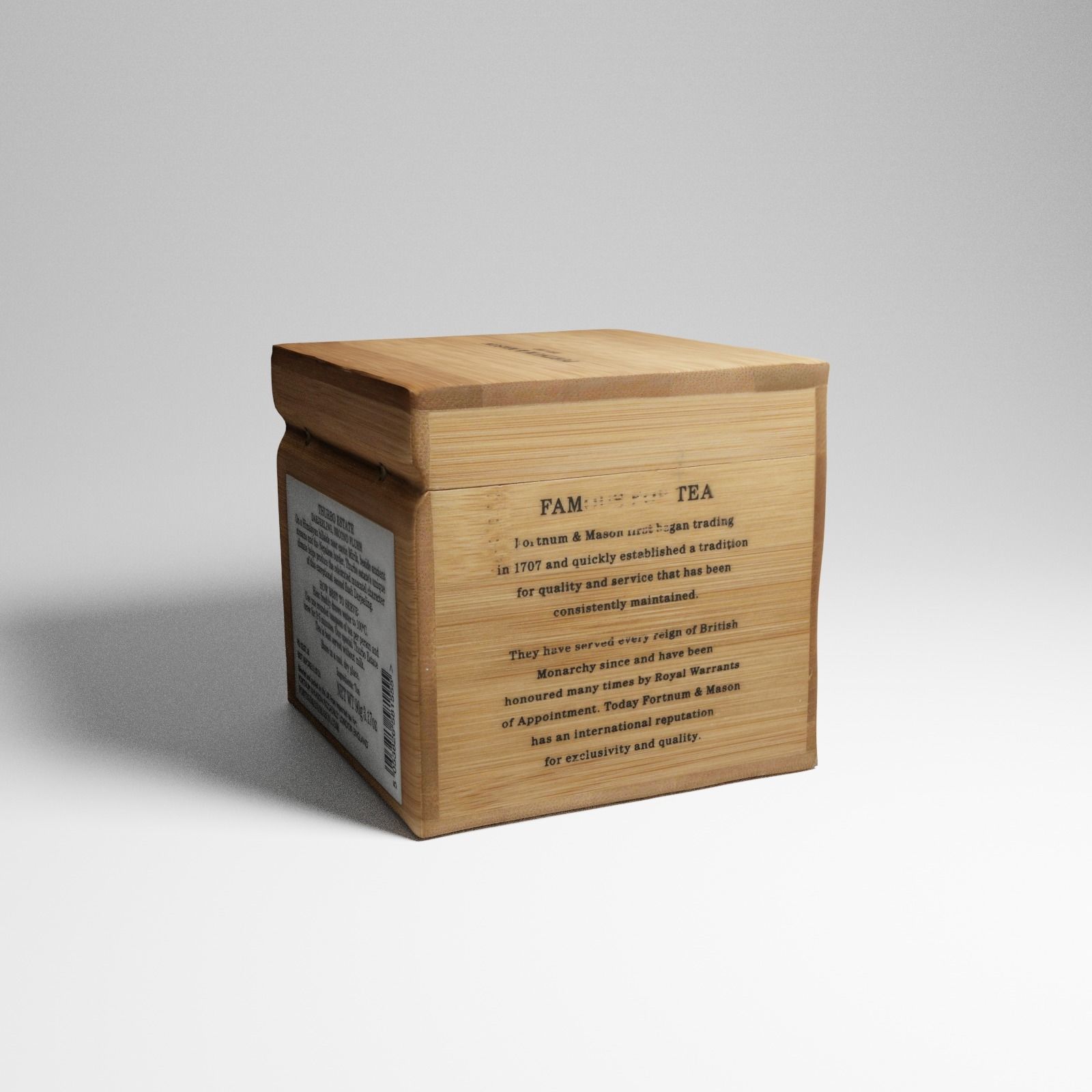 Box of Darjeeling Tea from Harrods 3d scan 3D model_14