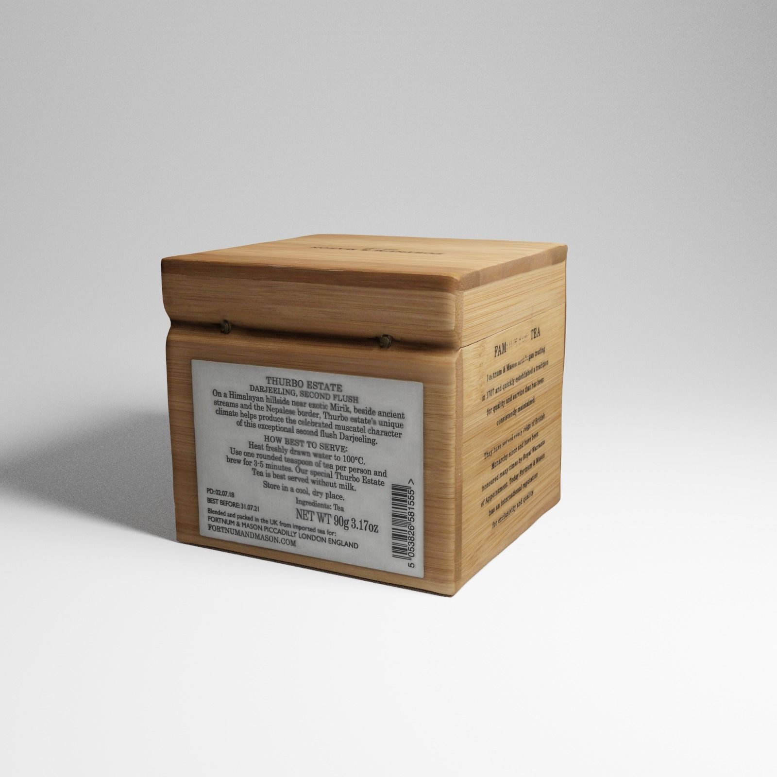Box of Darjeeling Tea from Harrods 3d scan 3D model_15