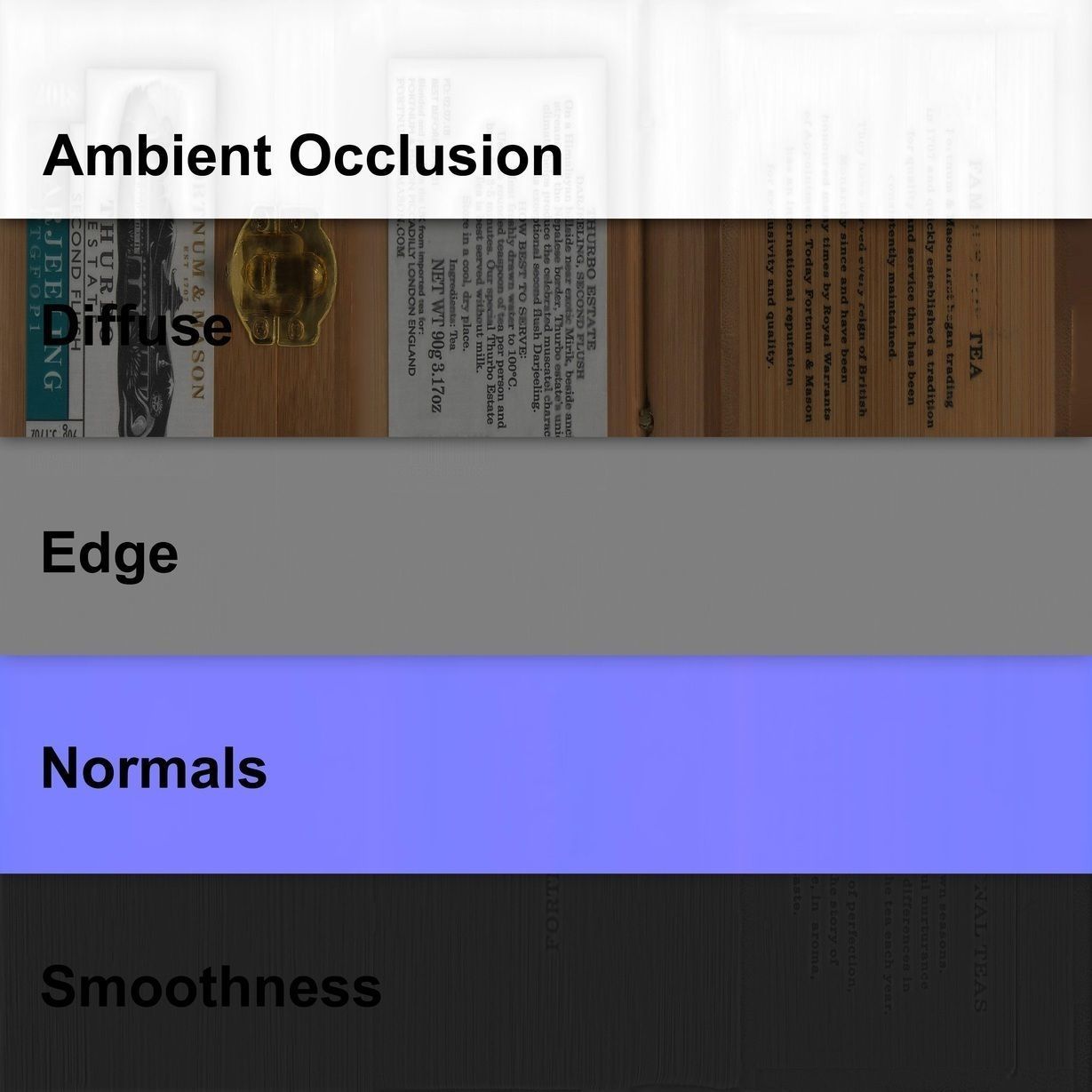 Box of Darjeeling Tea from Harrods 3d scan 3D model_4