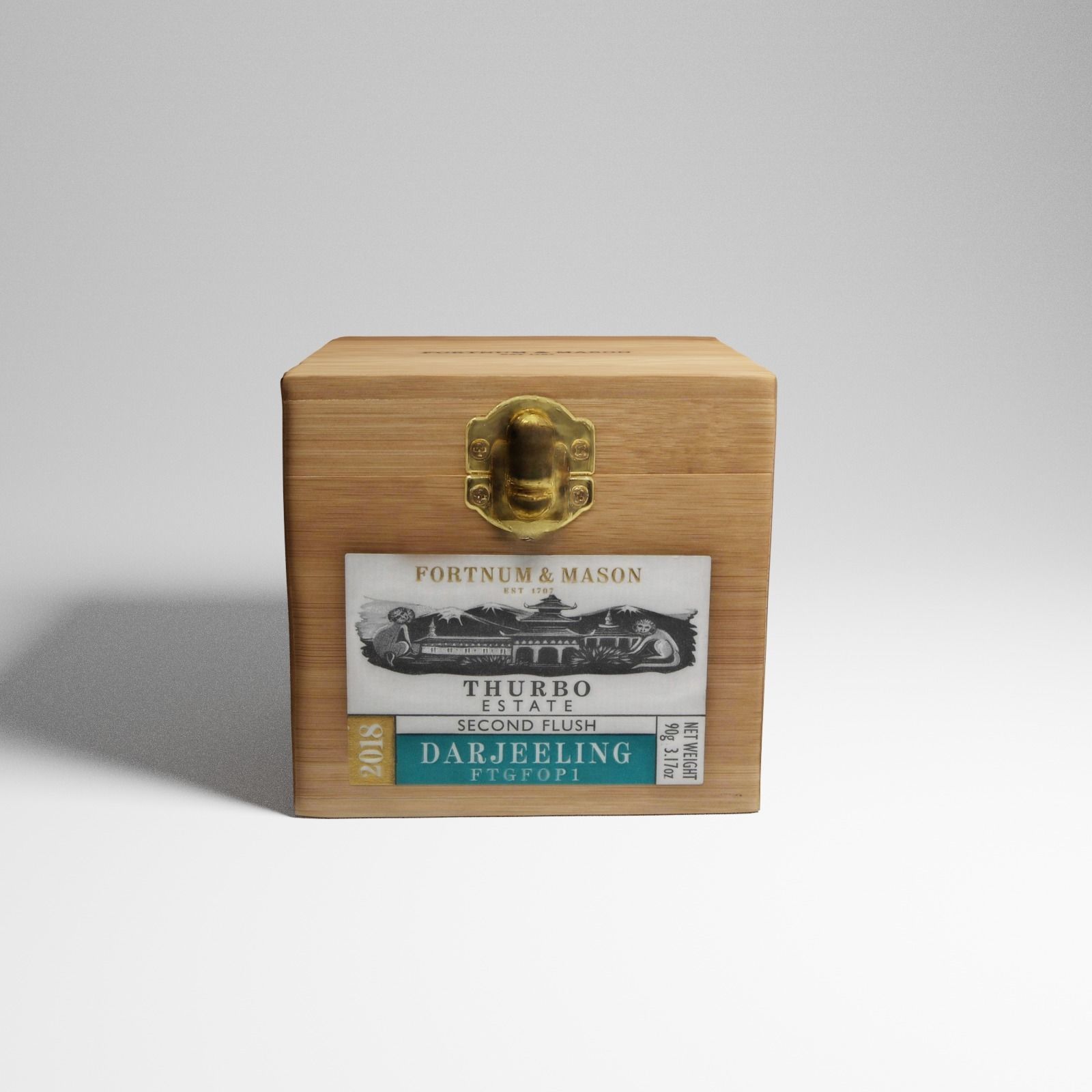 Box of Darjeeling Tea from Harrods 3d scan 3D model_24
