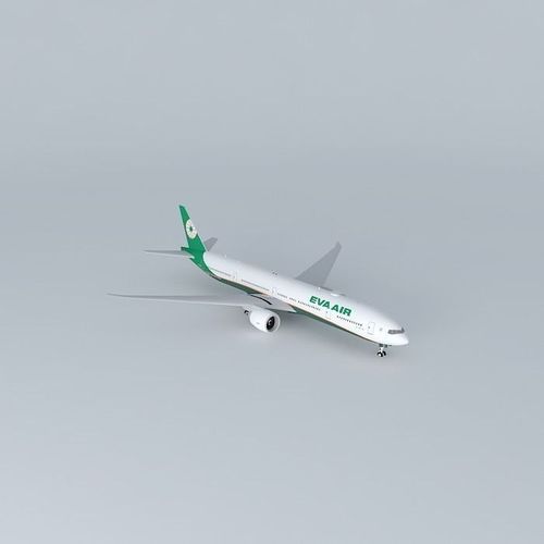 Eva Air  Boeing 777 35E ER B 16725  New Livery 2015 Wi-Fi Dome  Free 3D model