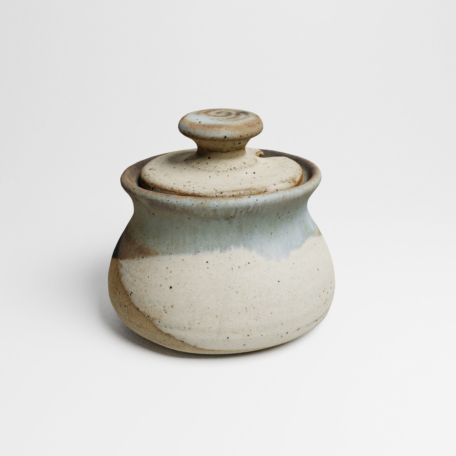 Vintage Ceramic Sugar Jar 3d scan 3D model_21