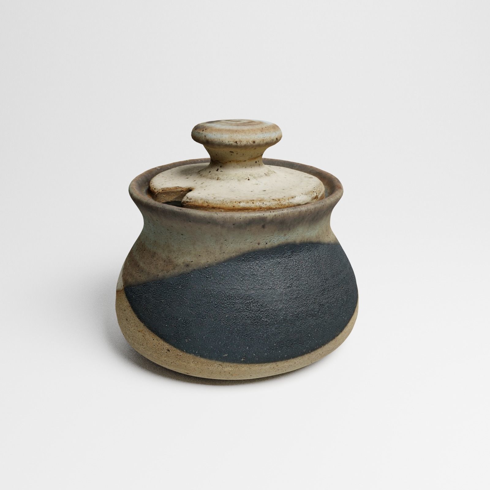 Vintage Ceramic Sugar Jar 3d scan 3D model_11