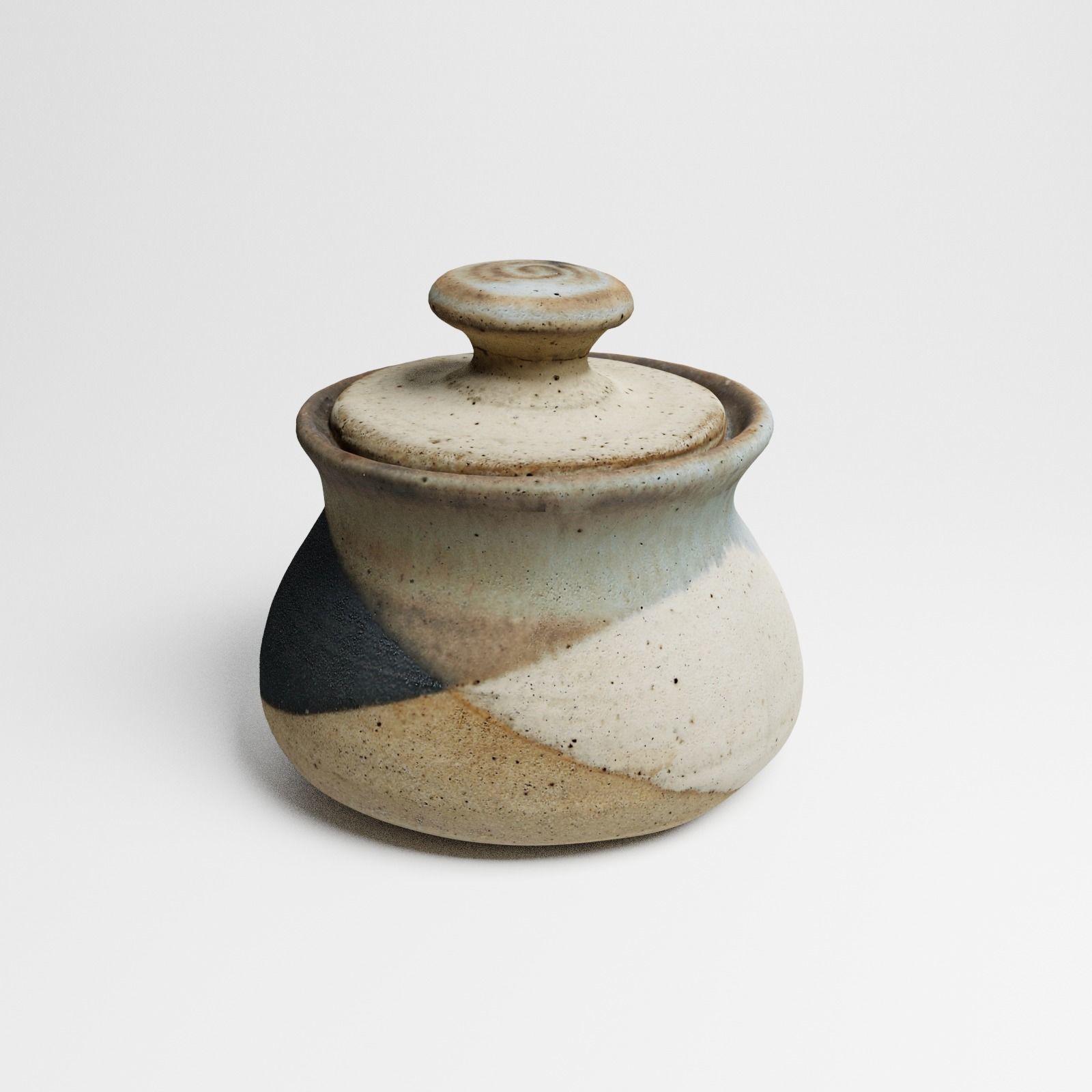 Vintage Ceramic Sugar Jar 3d scan 3D model_24