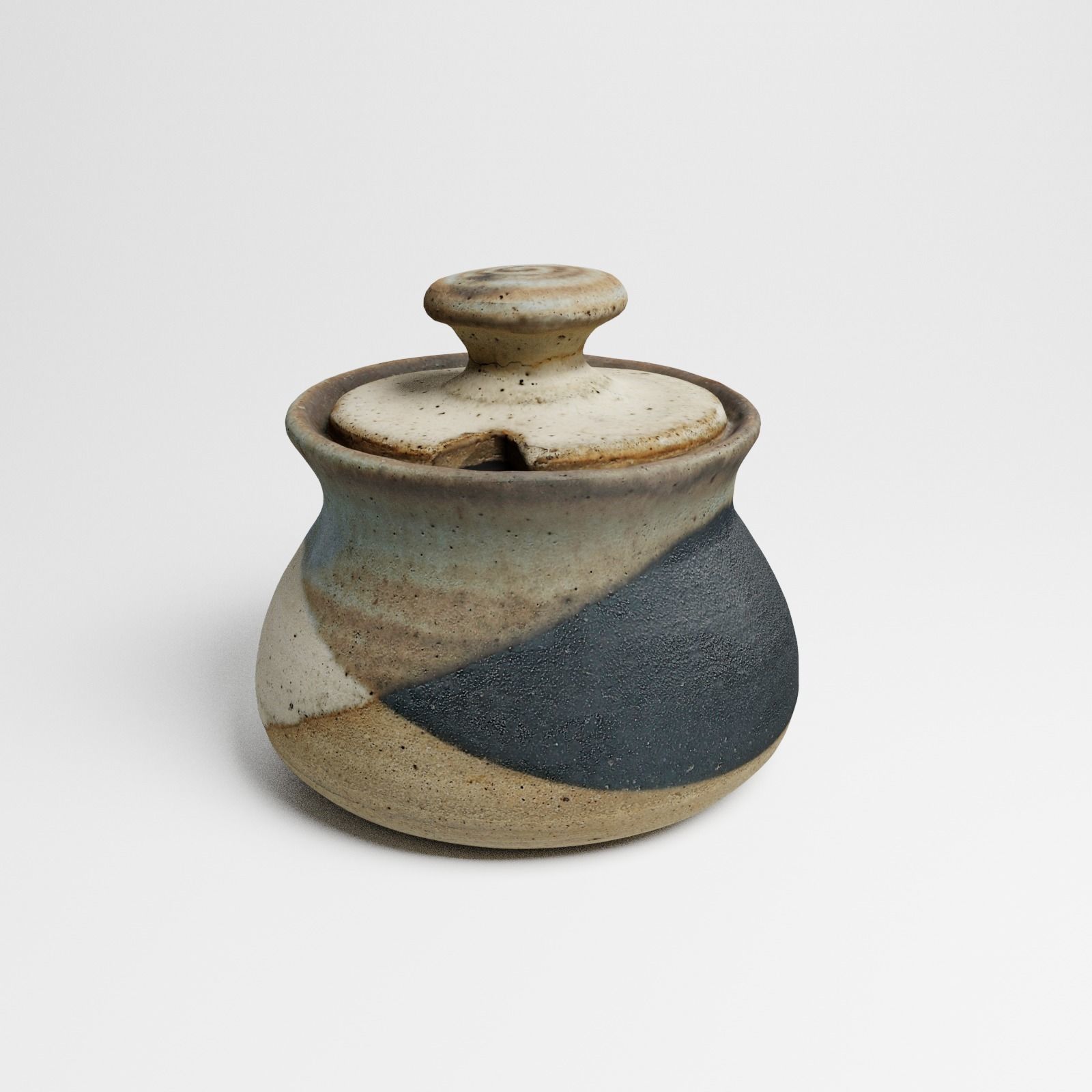 Vintage Ceramic Sugar Jar 3d scan 3D model_13