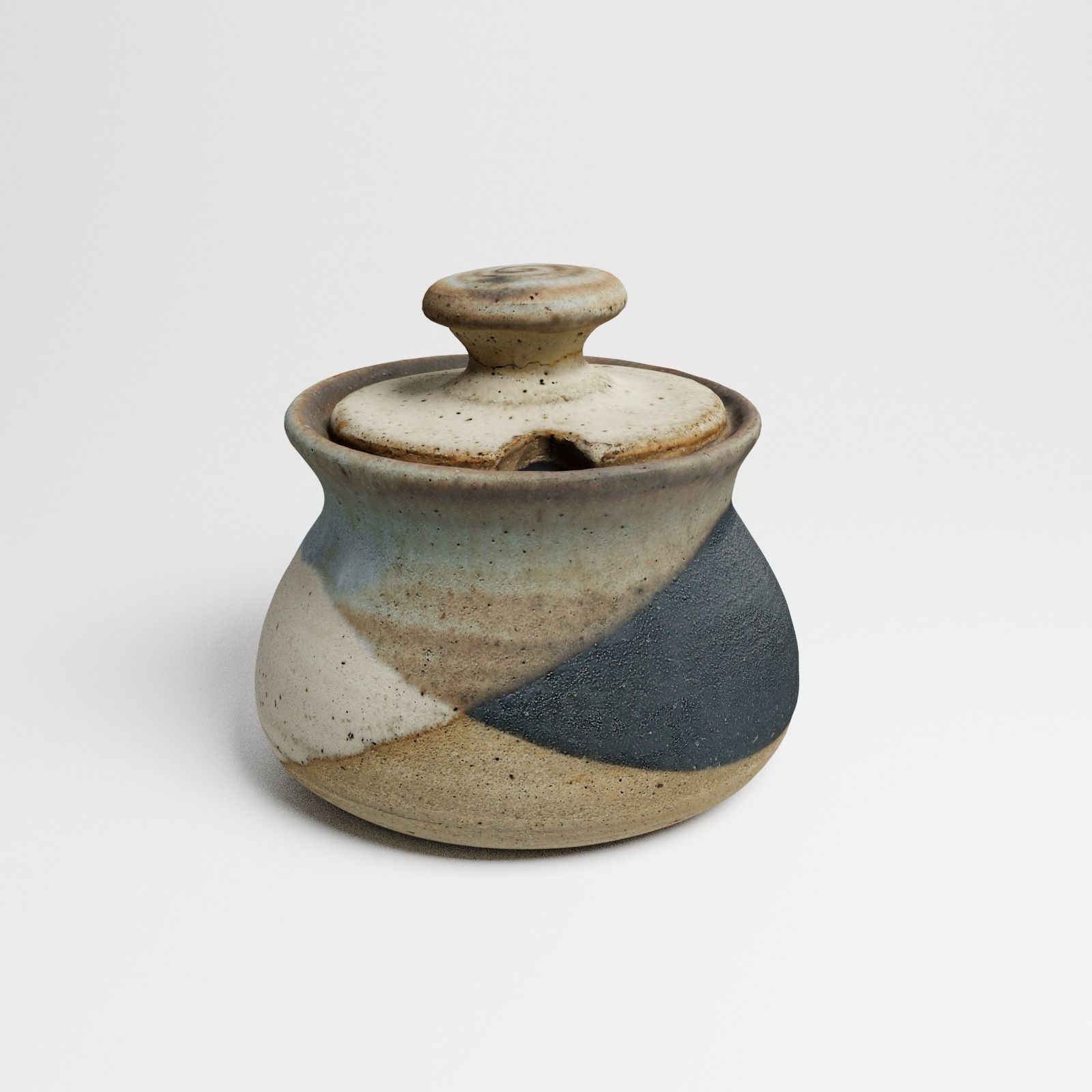 Vintage Ceramic Sugar Jar 3d scan 3D model_14