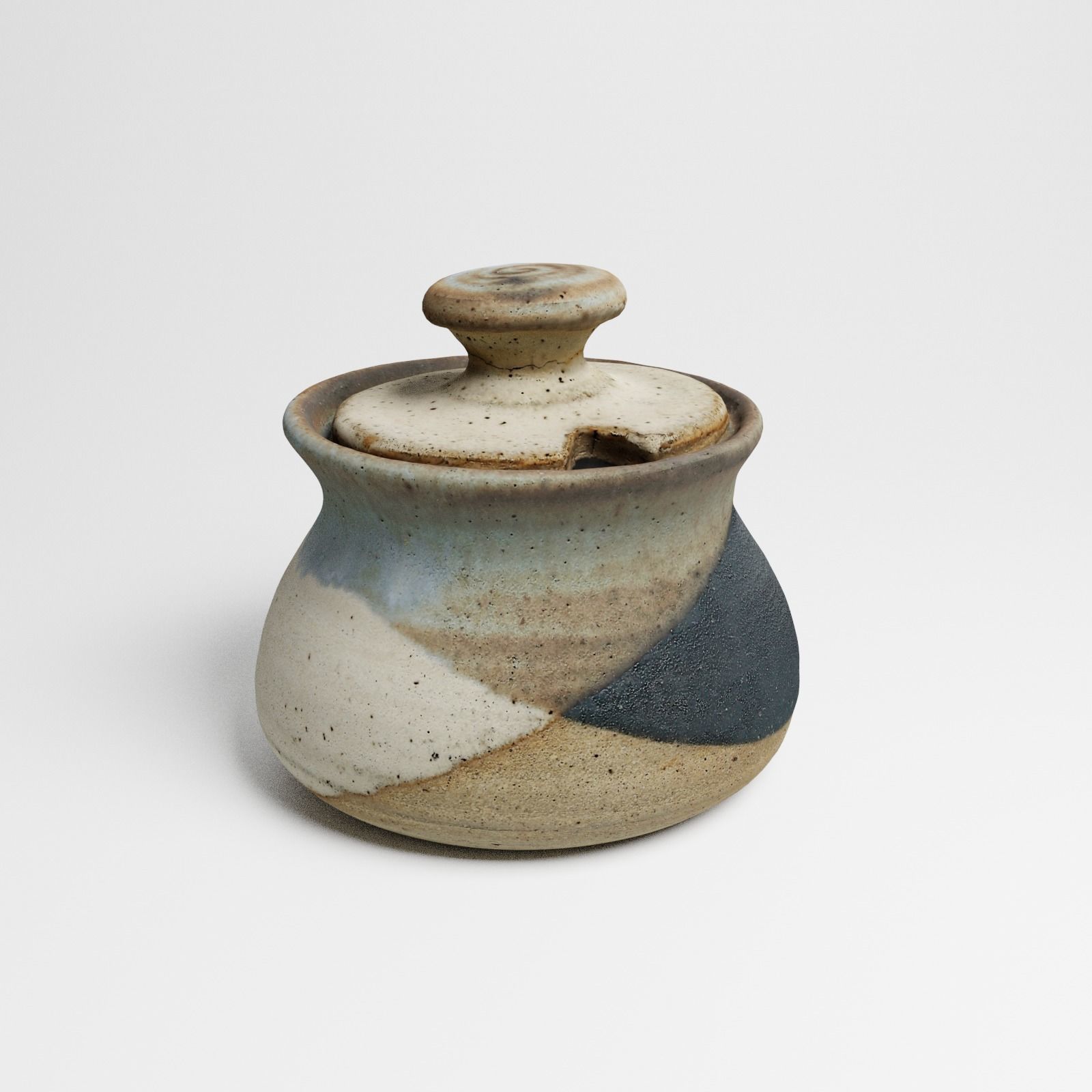 Vintage Ceramic Sugar Jar 3d scan 3D model_15