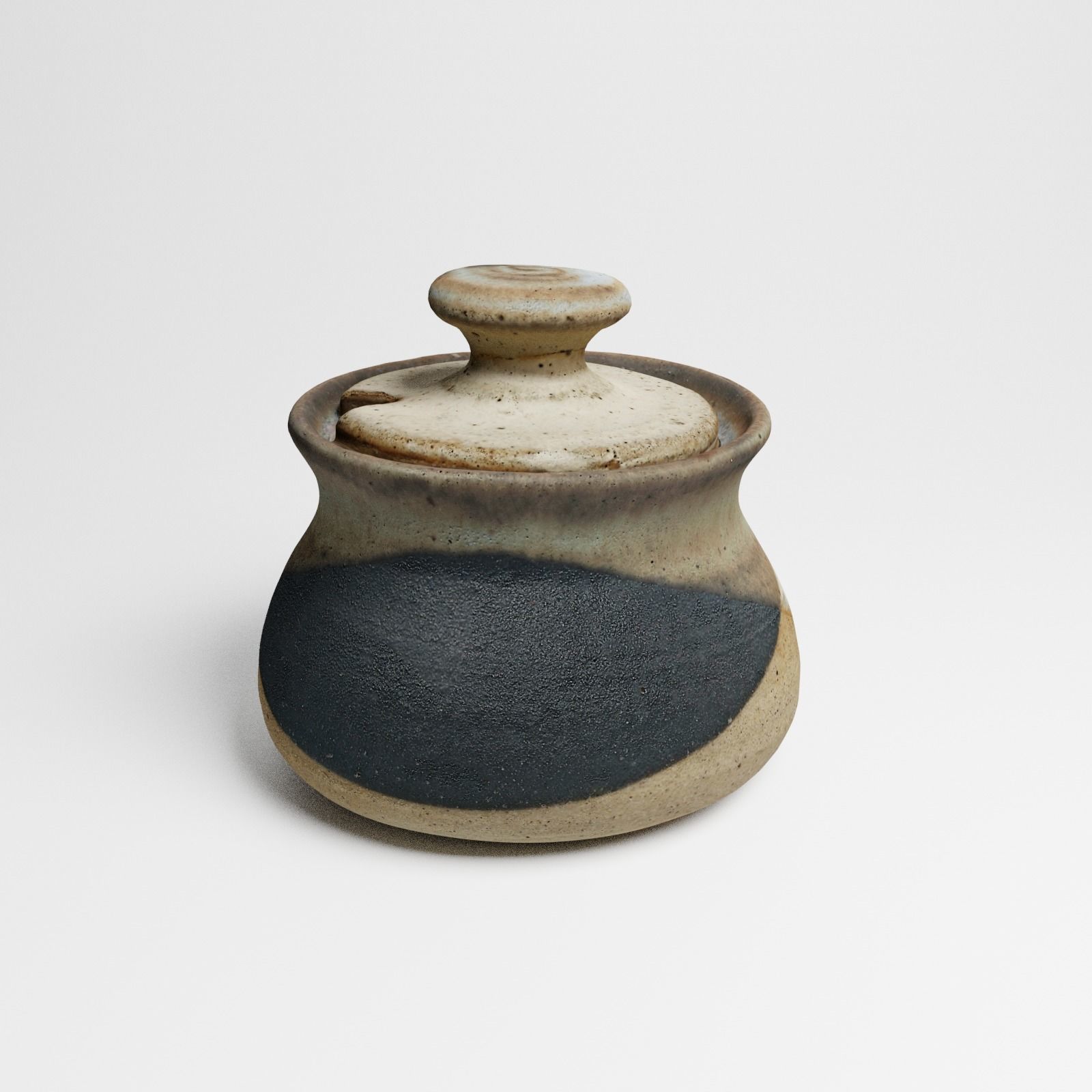 Vintage Ceramic Sugar Jar 3d scan 3D model_9