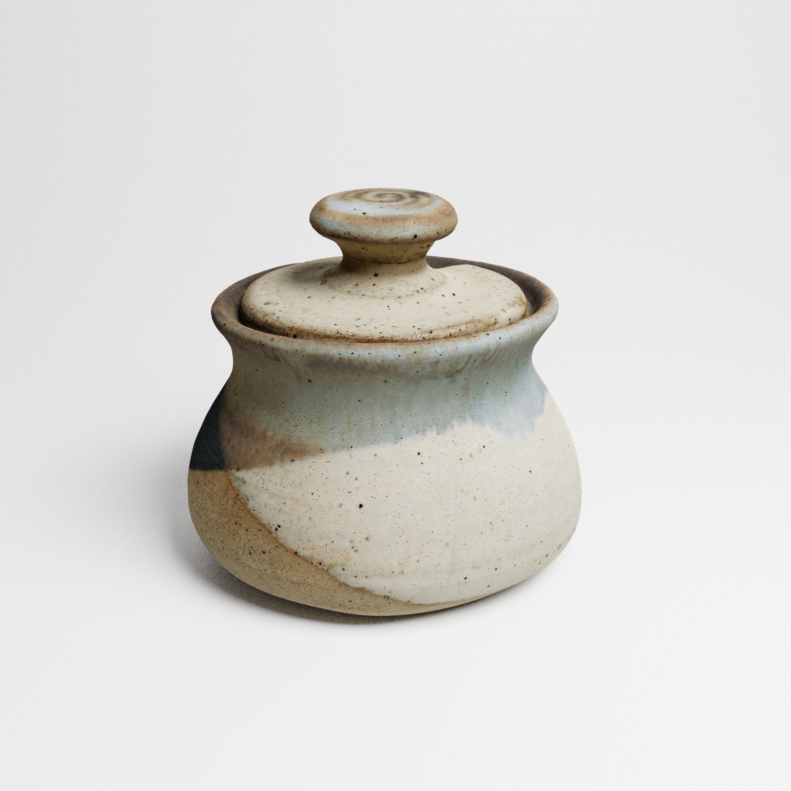 Vintage Ceramic Sugar Jar 3d scan 3D model_22