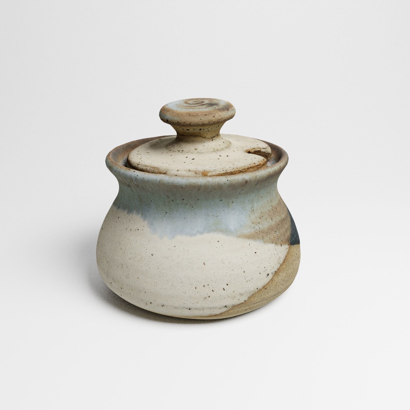 Vintage Ceramic Sugar Jar 3d scan 3D model_18