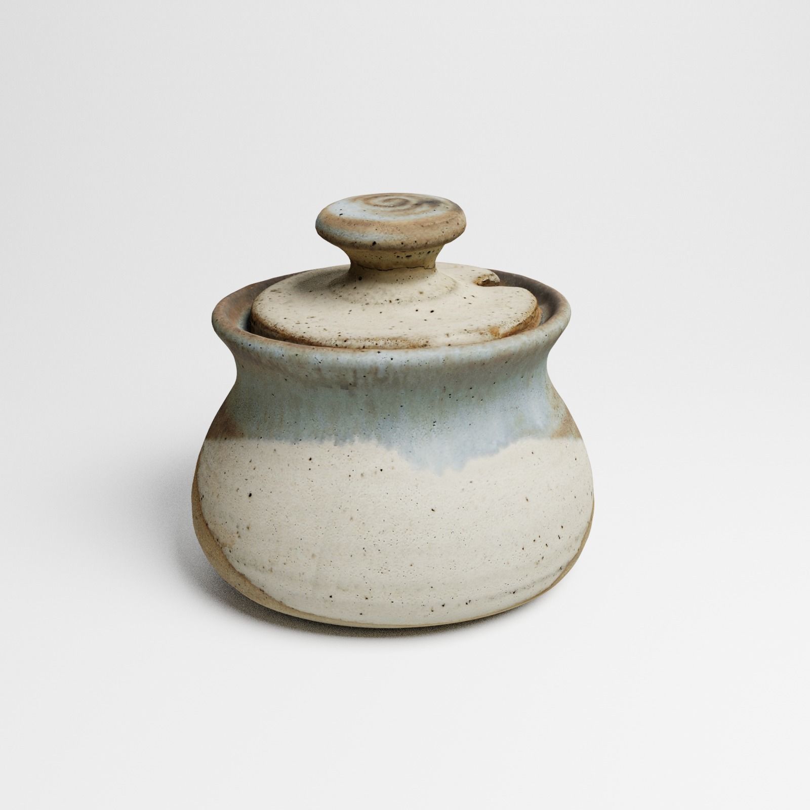 Vintage Ceramic Sugar Jar 3d scan 3D model_20