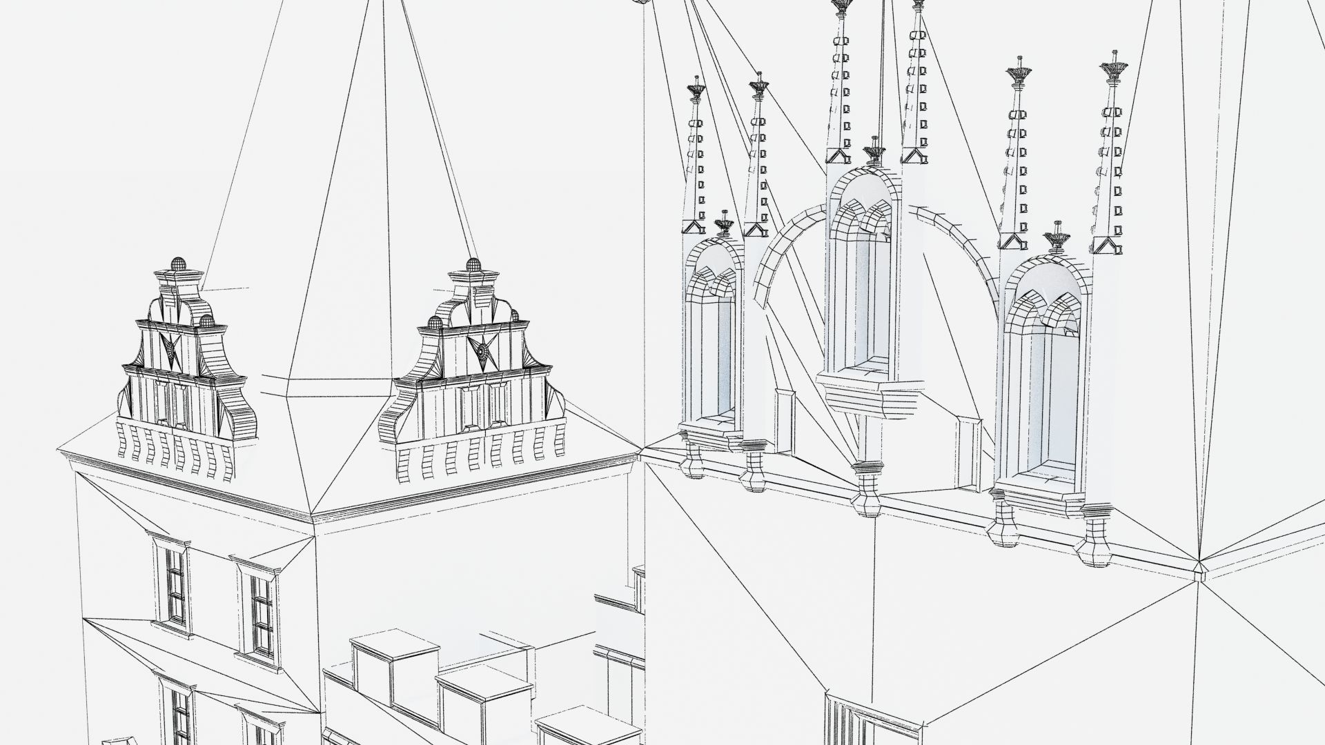 Two towers in Prague 3D print model_4