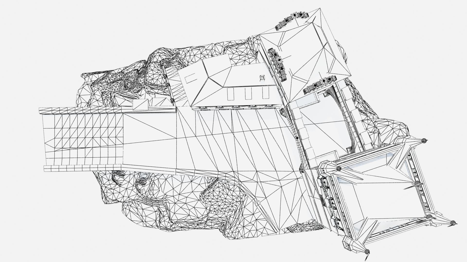 Two towers in Prague 3D print model_5