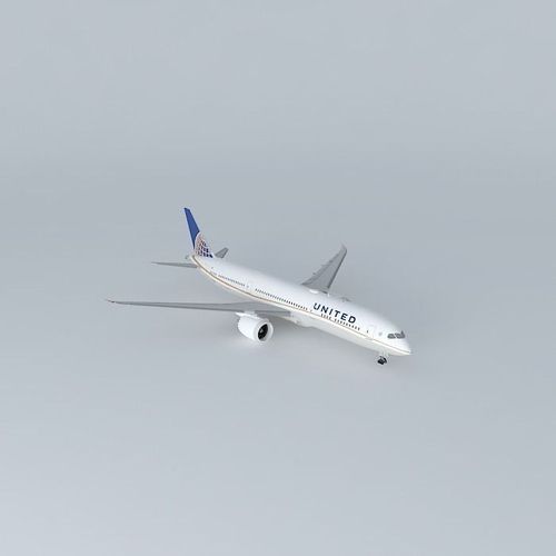 United Airlines Boeing 787 9 Dreamliner N27958 2015 Wi-Fi Dome Free 3D model