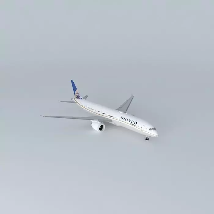 United Airlines Boeing 787 9 Dreamliner N27958 2015 Wi-Fi Dome Free 3D model_0