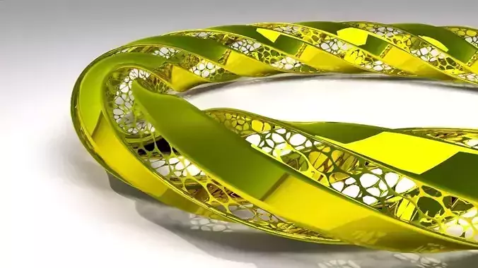 Ring 3D model circular frame