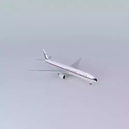 China Airlines Boeing 777 309  Retro Livery B 18008 FictionaL... Free 3D model