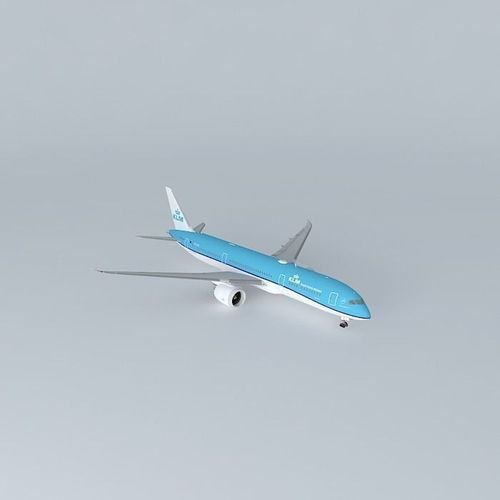 KLM Royal Dutch Airlines Boeing 787 9 Dreamliner PH BHC Zonne... Free 3D model