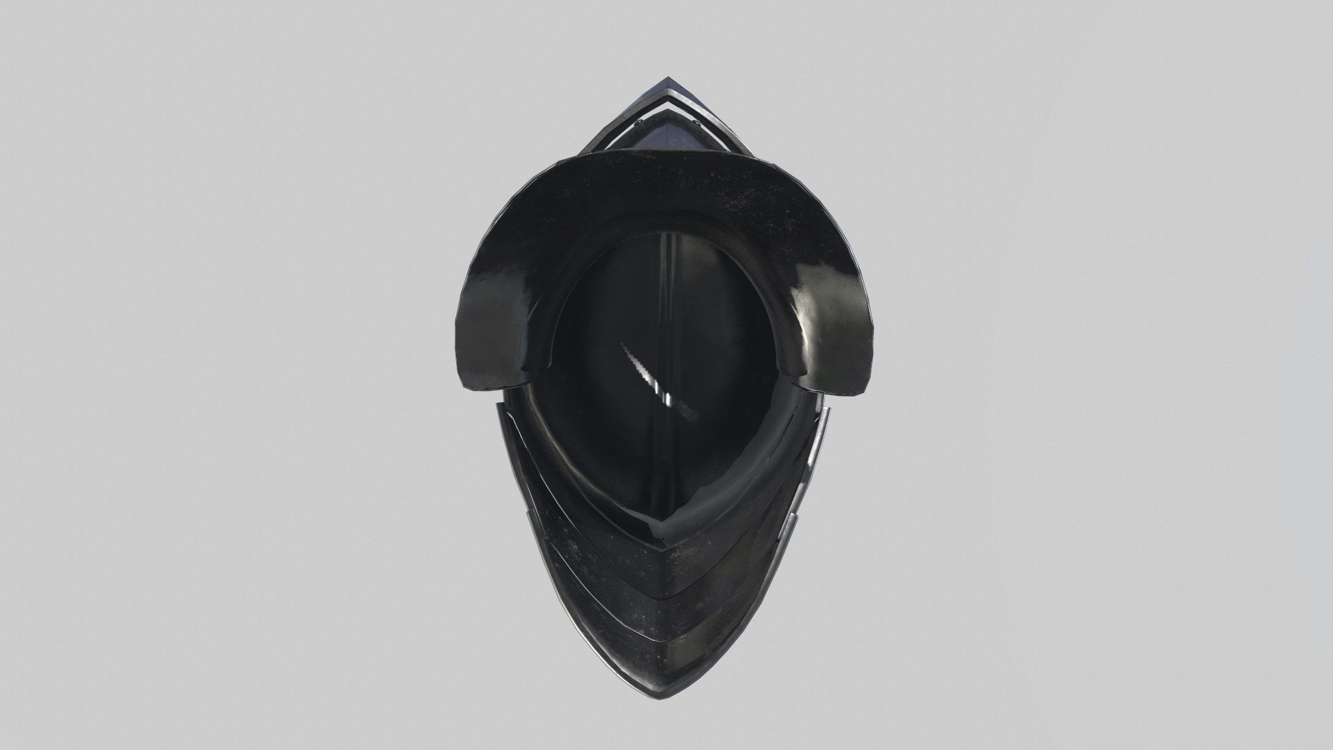 Medieval Sallet Helmet 02 Low-poly 3D model_22