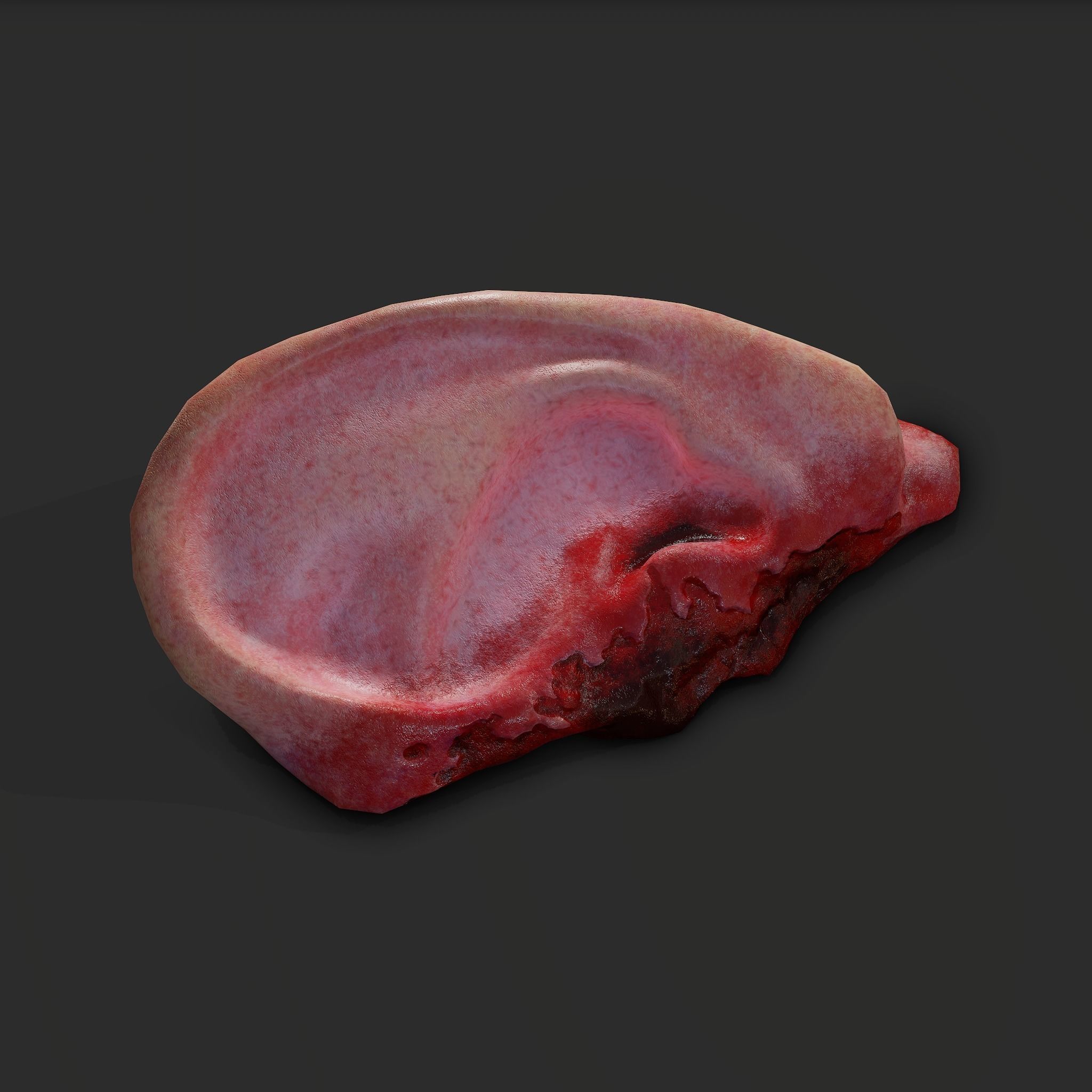 Ear Fake Severed Ear Horror  Low-poly 3D model_29
