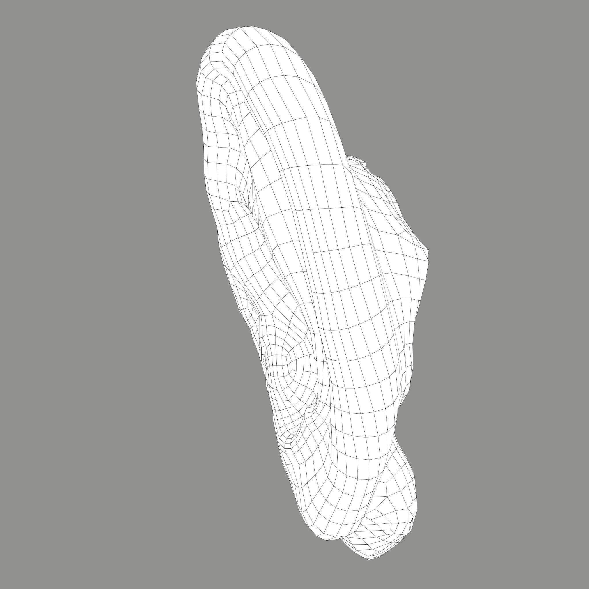 Ear Fake Severed Ear Horror  Low-poly 3D model_42