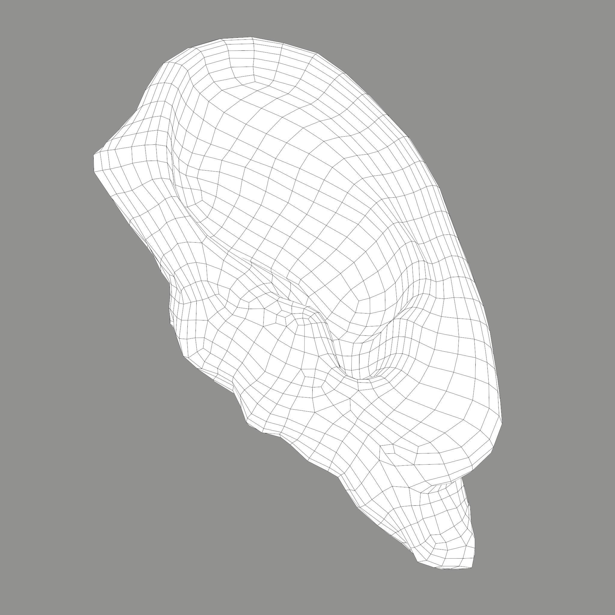 Ear Fake Severed Ear Horror  Low-poly 3D model_41