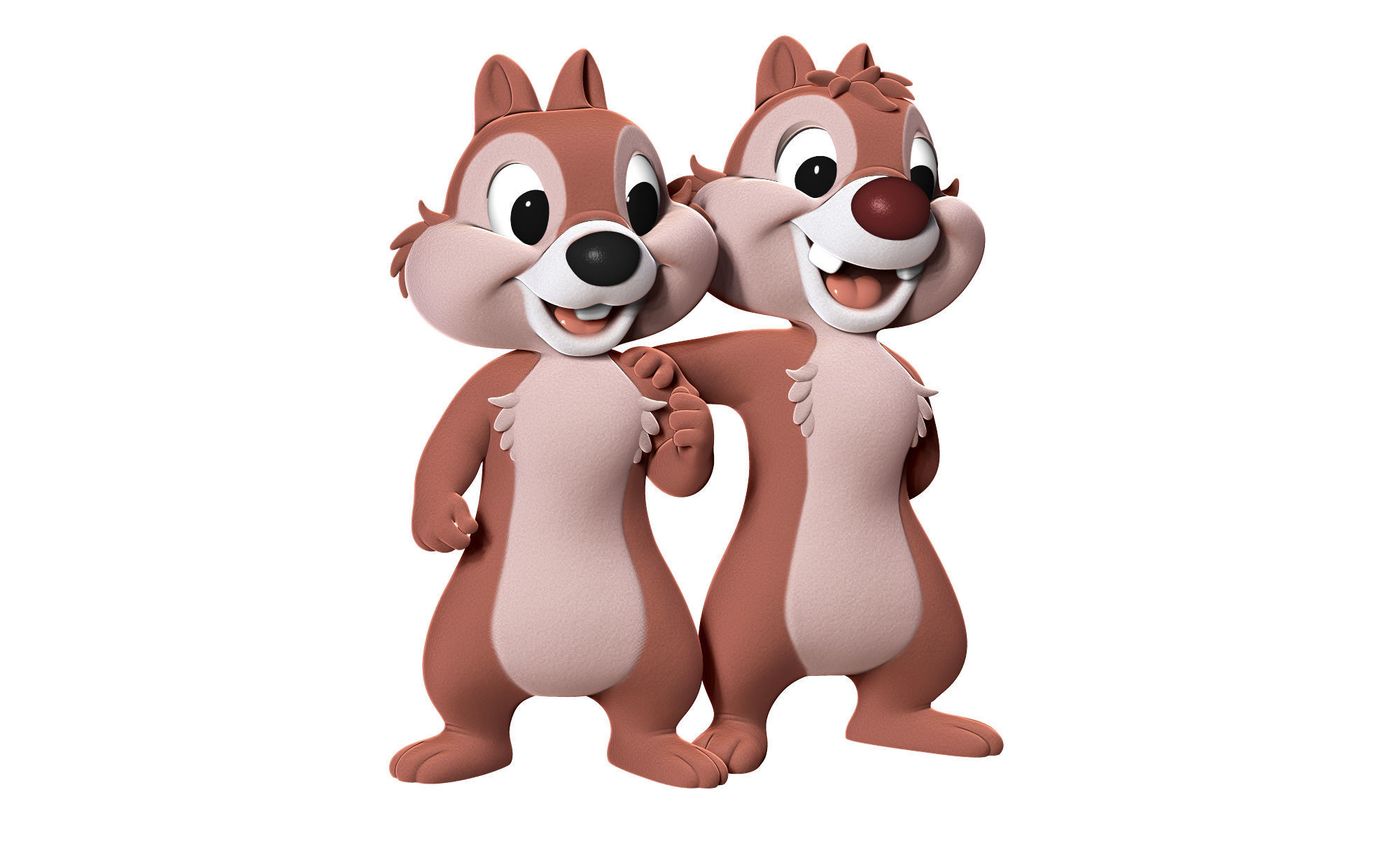 Chip and Dale 3D print model_4
