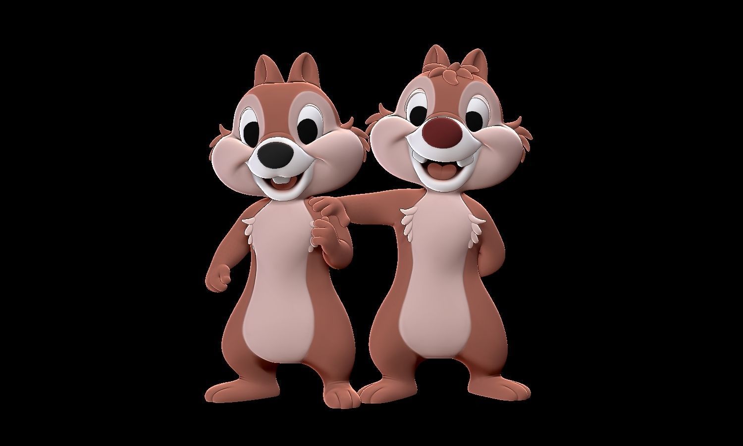 Chip and Dale 3D print model_33