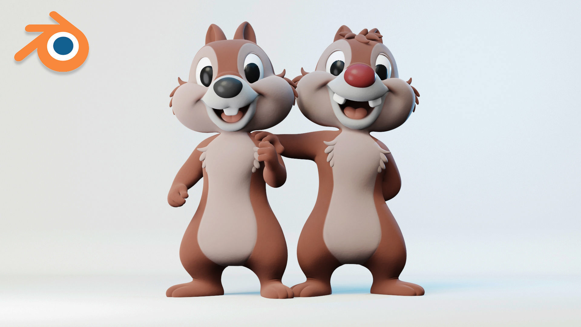 Chip and Dale 3D print model_3