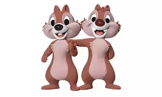 Chip and Dale 3D print model