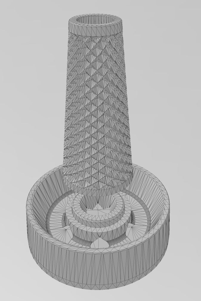 Plant growing pot with water and soil bank 3D print model_12