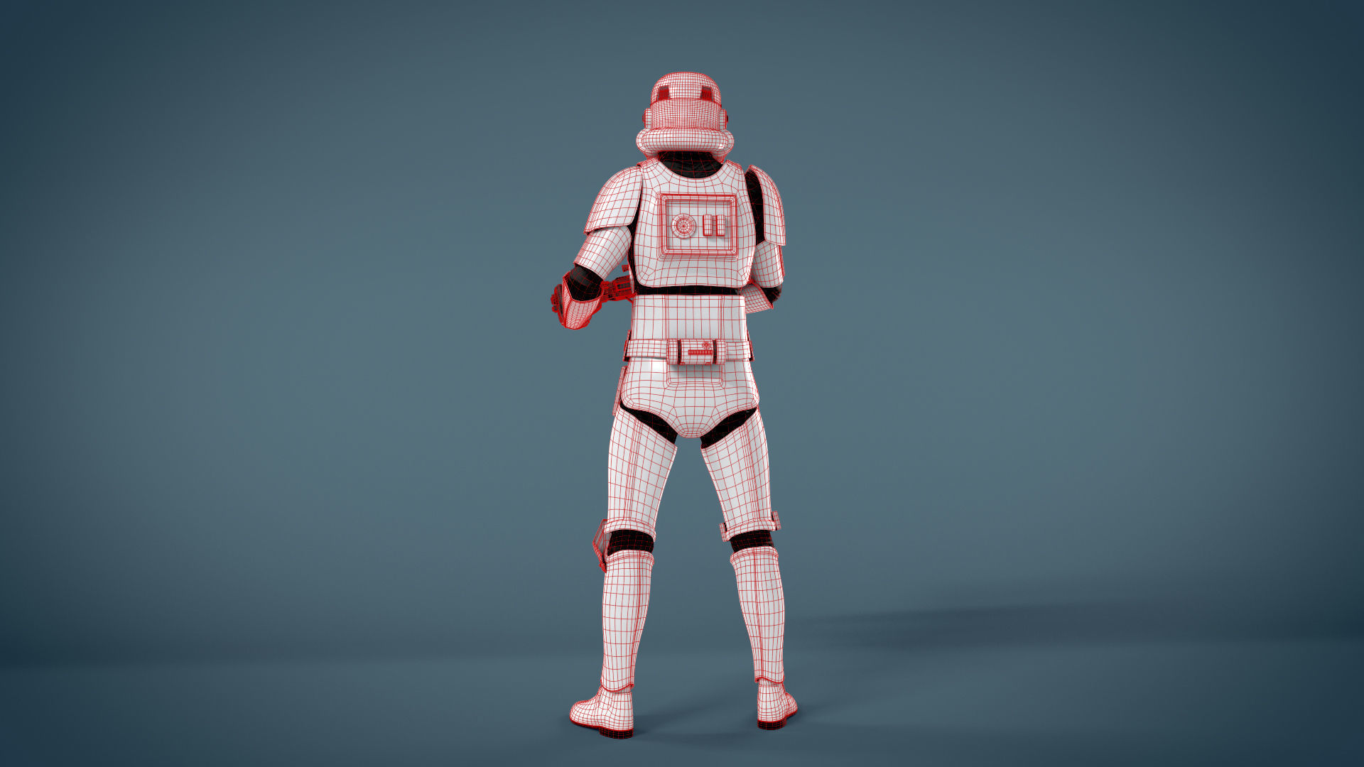 StormTrooper Rigged Textured Model  3D model_10