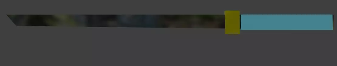 reflective katana Free low-poly 3D model_0