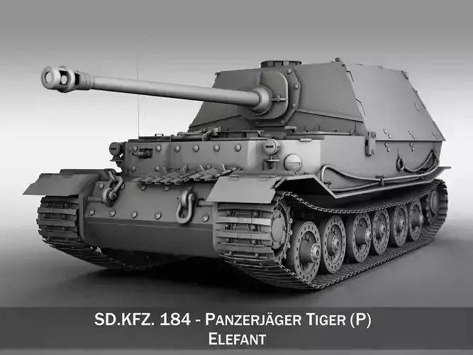 SDKFZ 184 - Elefant Tank destroyer - Tiger