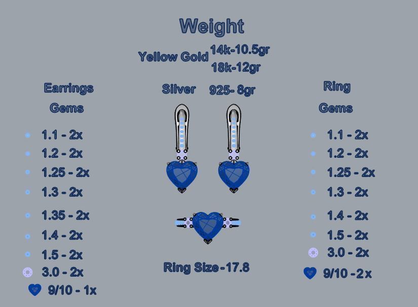 Ring and Earrings 43 3D print model_4