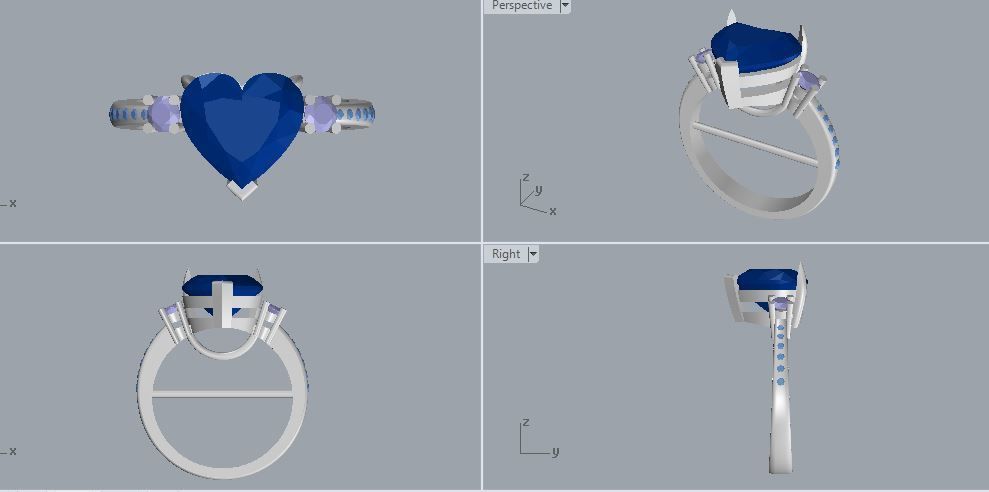Ring and Earrings 43 3D print model_12