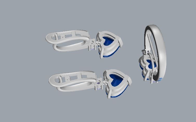 Ring and Earrings 43 3D print model_9