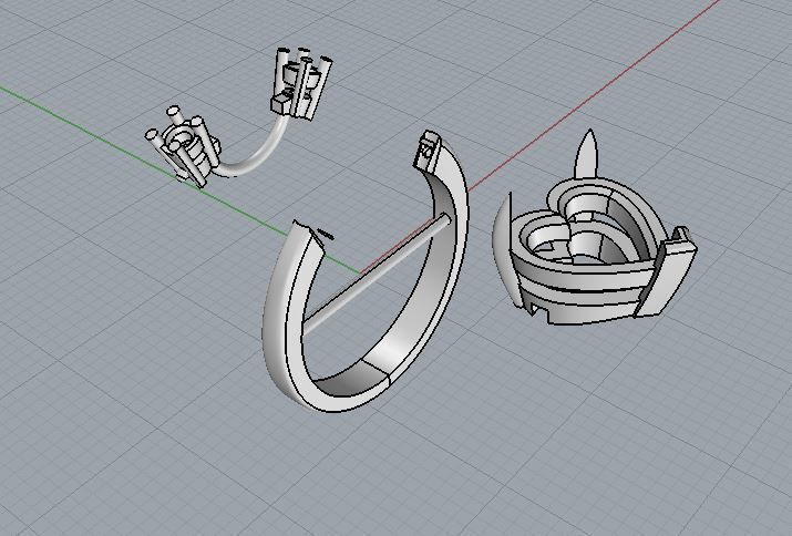 Ring and Earrings 43 3D print model_8