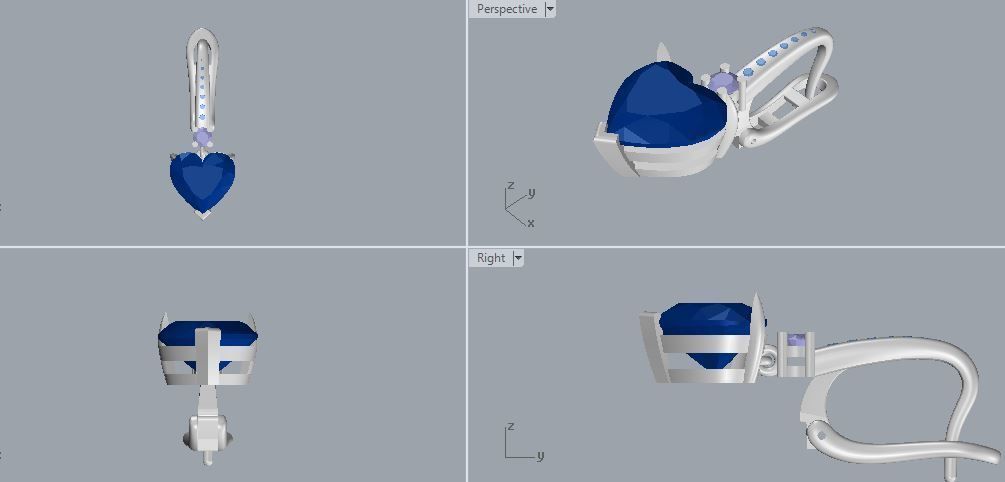 Ring and Earrings 43 3D print model_7