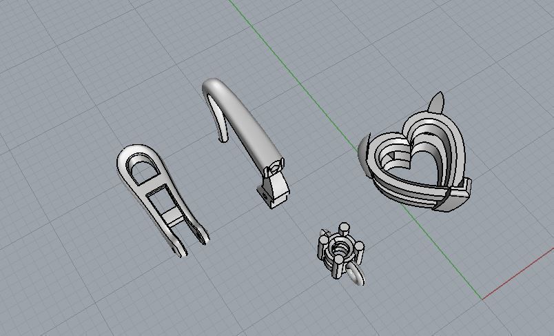 Ring and Earrings 43 3D print model_11